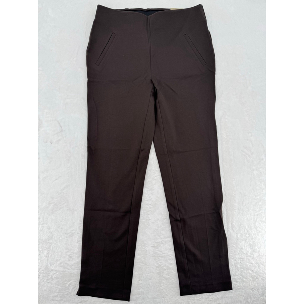 Chico's Brown Ponte Slim Ankle Pants  Fabulously Slimming Classic Rise Size 00/4
